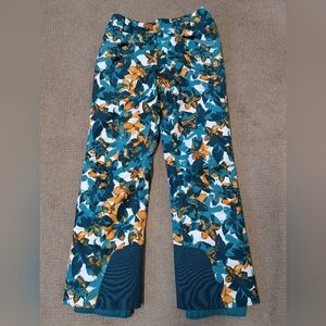 Marmot Girls XL Ski Snowboard Waterproof Snow Pants Harmony Floral Print Outdoor